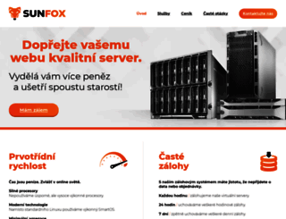 sunfox.cz screenshot