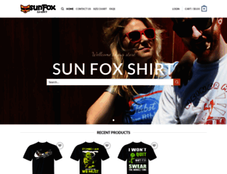 sunfoxshirt.com screenshot