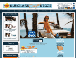sunglassdesignerstore.co.uk screenshot