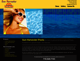 sunharvesterpools.com screenshot