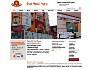 sunhotelagra.com screenshot