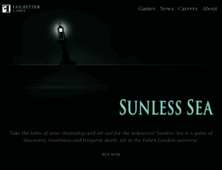 sunlessseagame.com screenshot