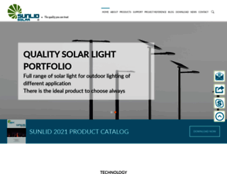 sunlidsolar.com screenshot