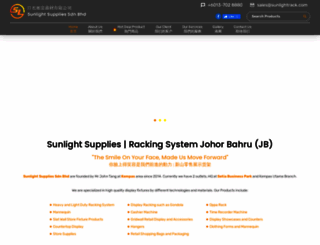 sunlightrack.com screenshot