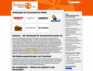 sunliner-sonnenschirme.de screenshot