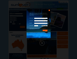 sunloverholidays.com.au screenshot