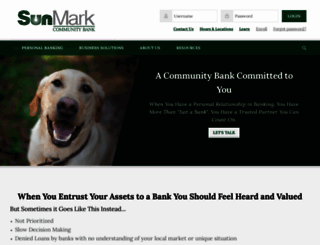 sunmarkbank.com screenshot