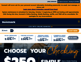 sunmarkfcu.org screenshot