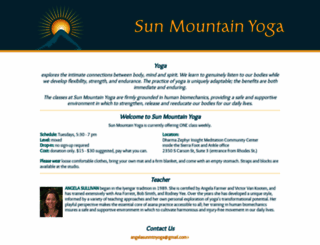 sunmountainyoga.com screenshot
