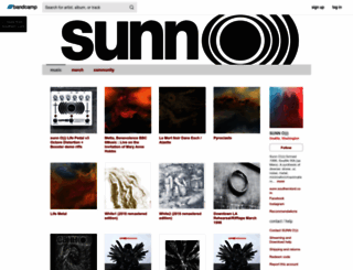 sunn.bandcamp.com screenshot