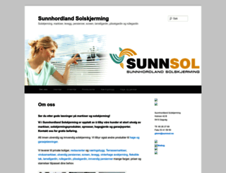 sunnhordlandsolskjerming.no screenshot
