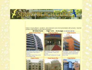 sunny-beach-hotels.net screenshot