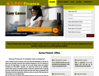 sunnyfinance.co.uk screenshot