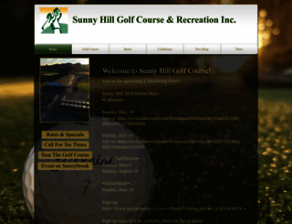 sunnyhillgolfcourse.com screenshot
