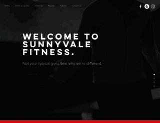 sunnyvalefitness.com screenshot