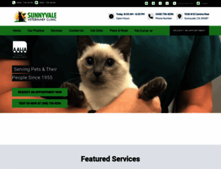 sunnyvalevet.com screenshot