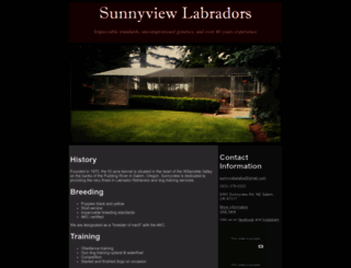 sunnyviewlabradors.com screenshot