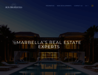 sunpropertiesmarbella.com screenshot
