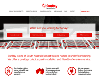 sunraycomfort.com.au screenshot