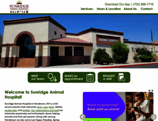 sunridgeanimalhospital.com screenshot