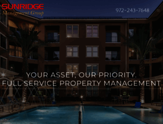 sunridgemanagement.com screenshot