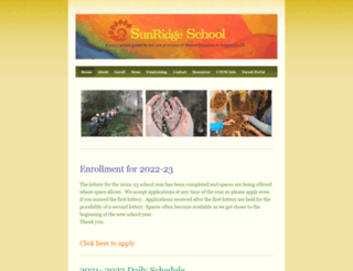 sunridgeschool.org screenshot