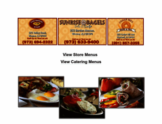 sunrisebagelswayne.com screenshot