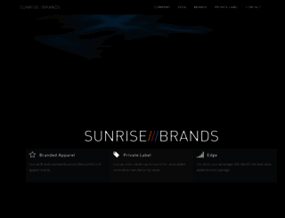 sunrisebrands.com screenshot
