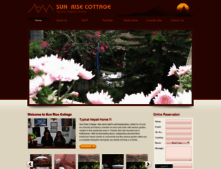 sunrisecottagenepal.com screenshot