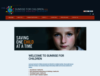 sunriseforchildren.org screenshot