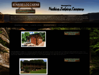 sunriselogcabins.com screenshot