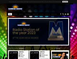 sunriseradio.com screenshot