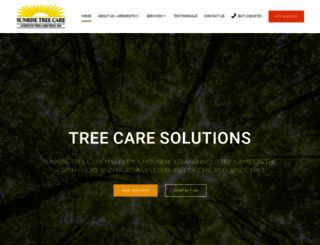 sunrisetreeservice.com screenshot