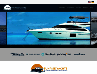 sunriseyachts.com screenshot