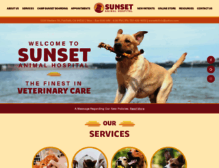 sunsetanimalhospital.com screenshot
