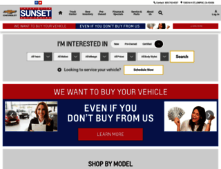 sunsetautocenter.com screenshot