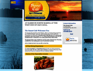 sunsetcafemd.com screenshot