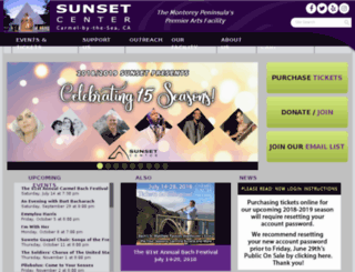 sunsetcenter.org screenshot