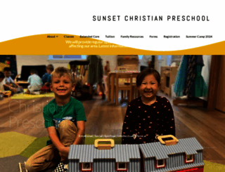 sunsetchristianpreschool.com screenshot