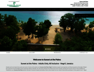 sunsetpalmsnegril.com screenshot