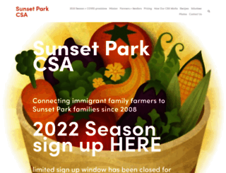 sunsetparkcsa.org screenshot