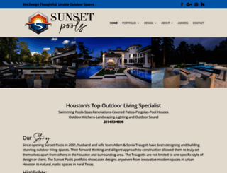 sunsetpoolsinc.com screenshot