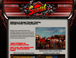 sunsetpowdercoatingllc.com screenshot