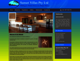 sunsetvillas.net.au screenshot