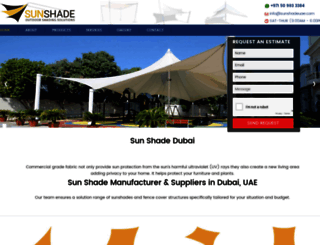 sunshadeuae.com screenshot
