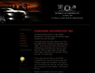 sunshineautomotiveinc.com screenshot