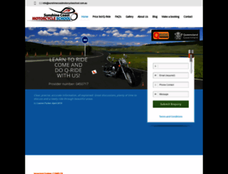 sunshinecoastmotorcycleschool.com.au screenshot