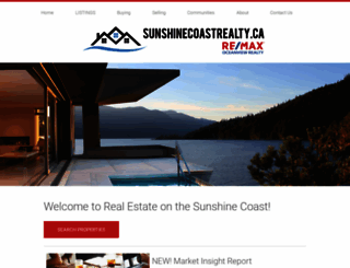 sunshinecoastrealty.ca screenshot