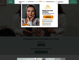 sunshinedentistrytampa.com screenshot