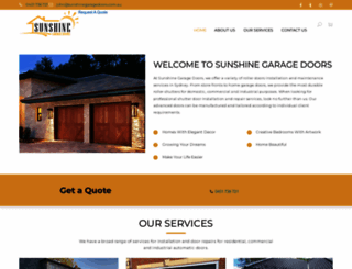 sunshinegaragedoors.com.au screenshot